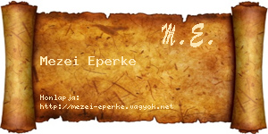 Mezei Eperke névjegykártya